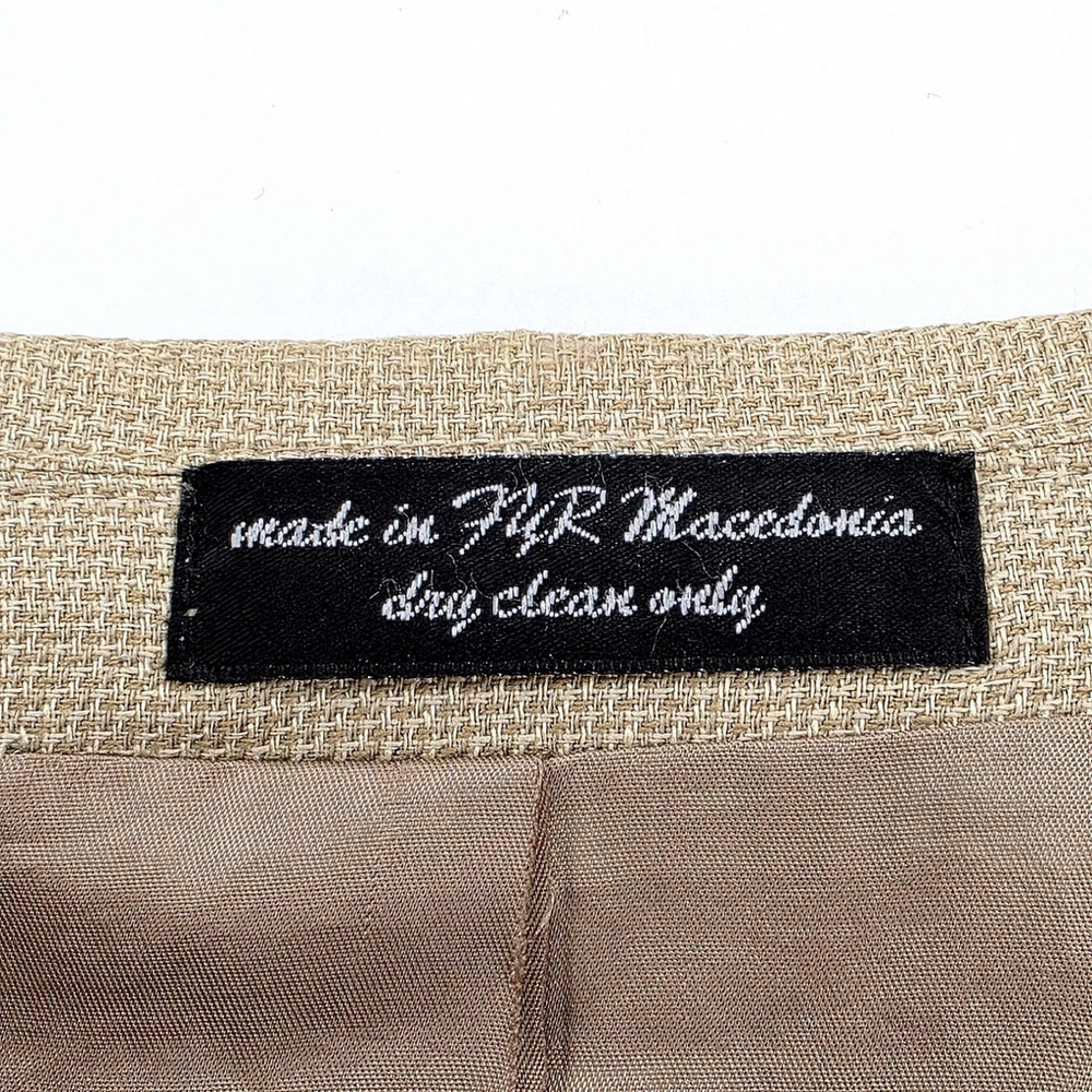 Quiet Luxury Gianfranco Ruffini Blazer Men 40R Tan Italian Tailored Jacket - Picture 5 of 16
